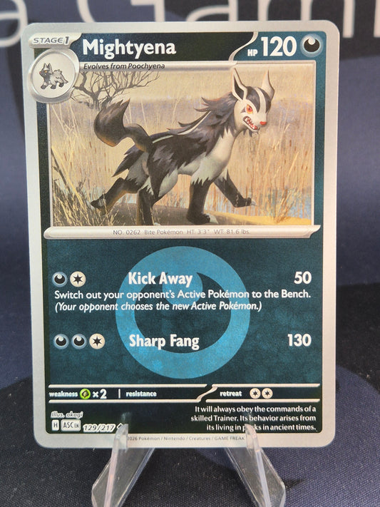 MIghtyena 129/217 Ascended Heroes Reverse Holo