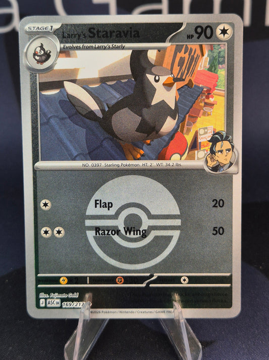 Larry's Staravia 169/217 Ascended Heroes Reverse Holo Pokeball