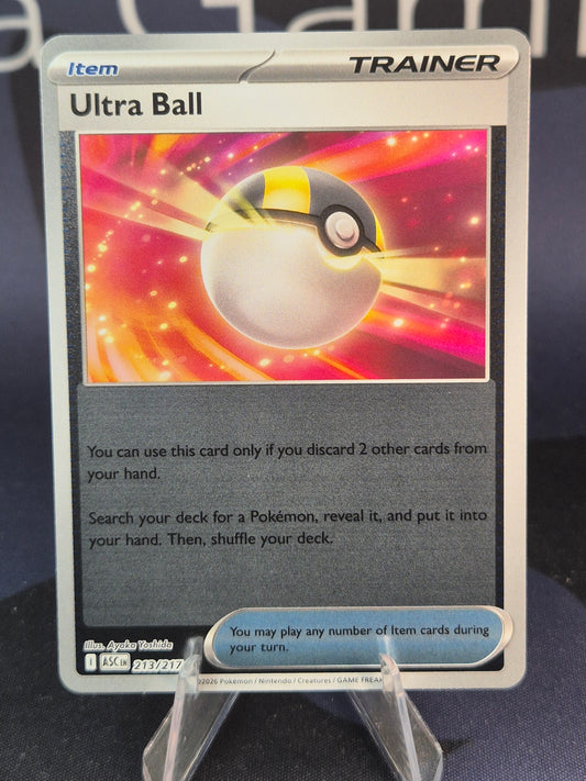 Ultra Ball 213/217 Ascended Heroes Reverse Holo