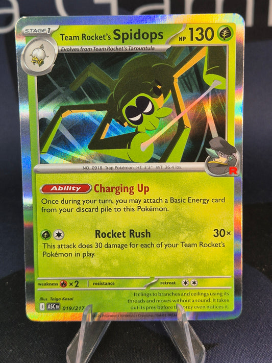 Team Rocket's Spidops 019/217 Ascended Heroes Holo