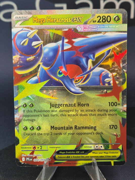 Mega Heracross ex 004/094 Phantasmal Flames Double Rare