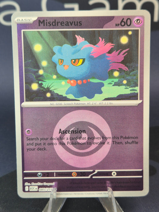 Misdreavus 085/217 Ascended Heroes Reverse Holo
