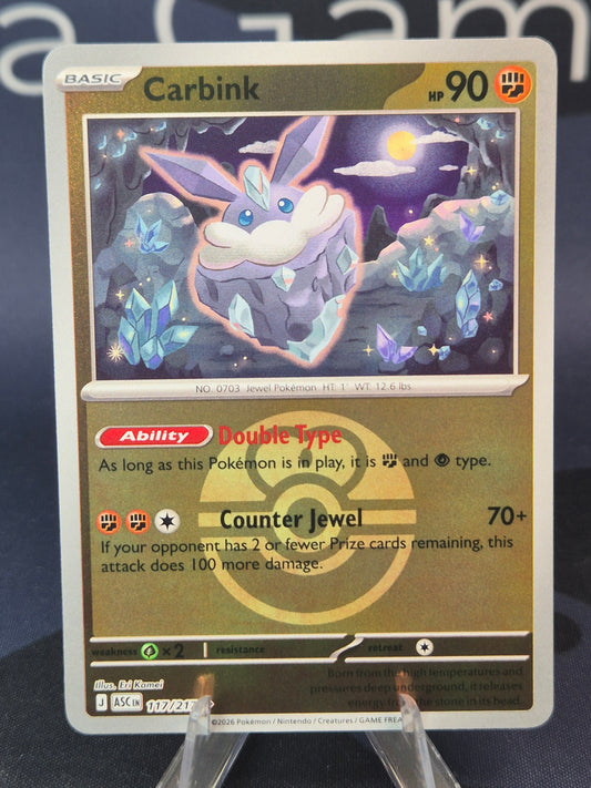 Carbink 117/217 Ascended Heroes Reverse Holo Love Ball
