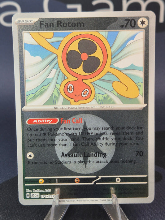 Fan Rotom 171/217 Ascended Heroes Reverse Holo