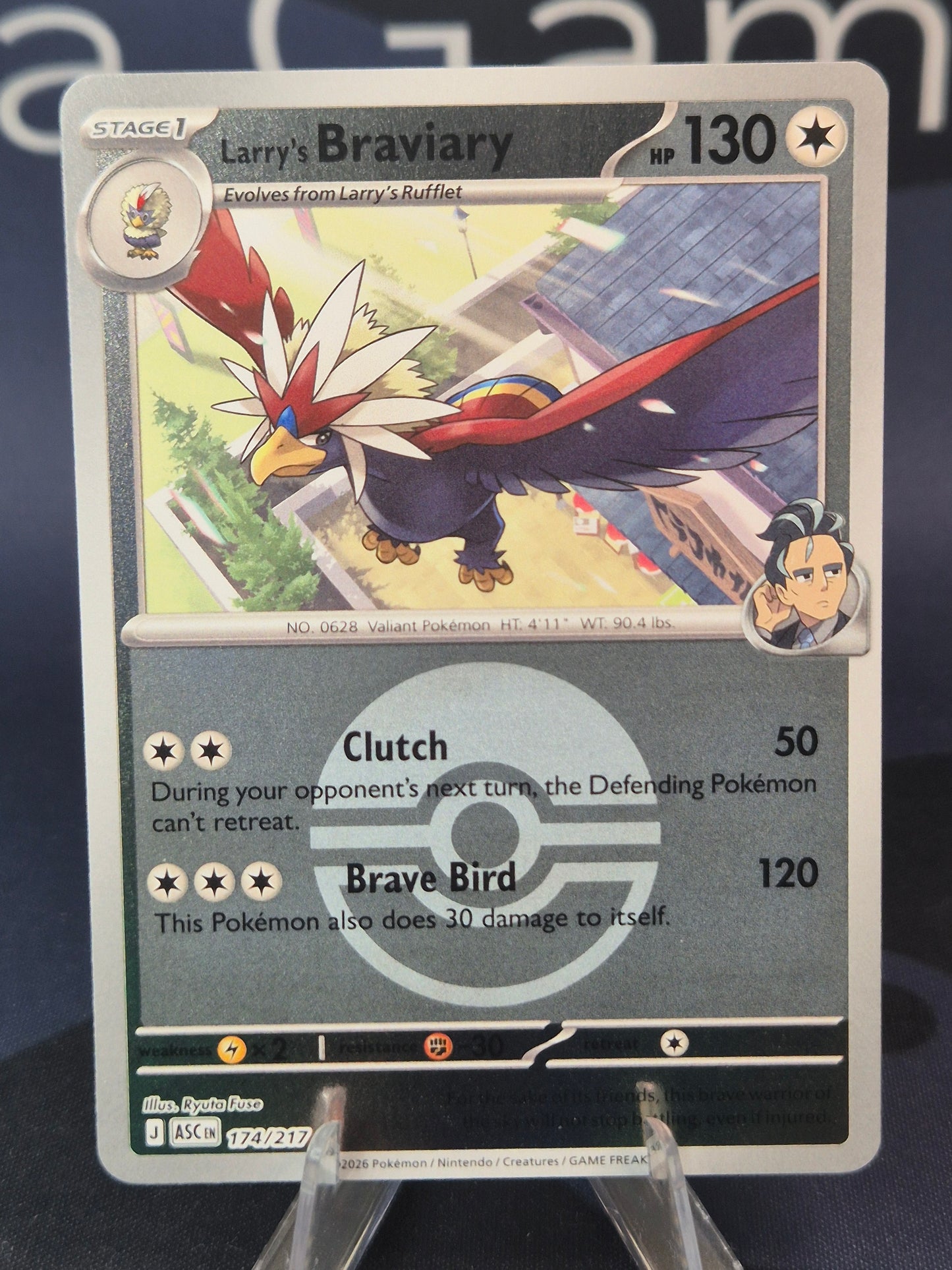 Larry's Braviary 174/217 Ascended Heroes Reverse Holo Pokeball