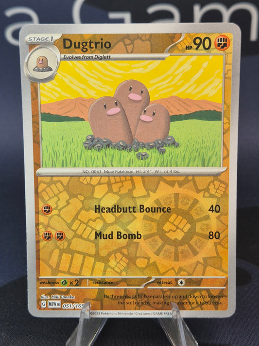 Dugtrio 051/165 151 Reverse Holo