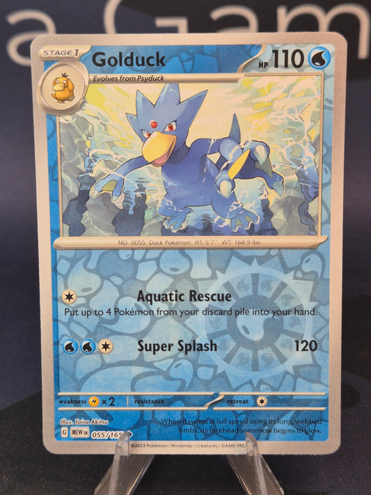 Golduck 055/165 151 Reverse Holo