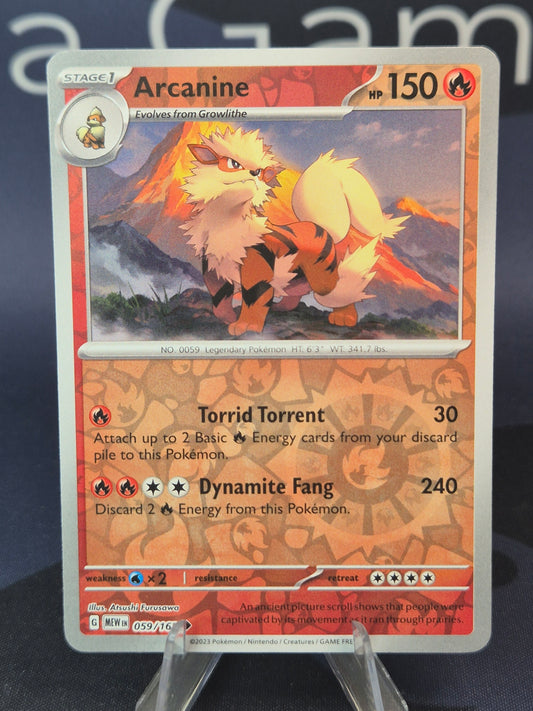 Arcanine 059/165 151 Reverse Holo