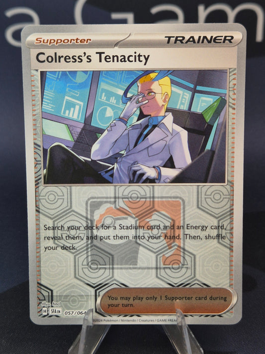 Colress's Tenacity Reverse Holo Play! Pokemon Stamp