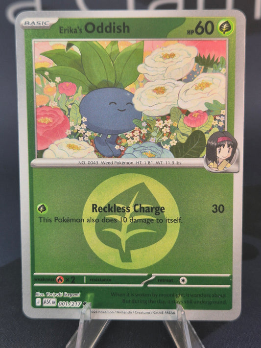 Erika's Oddish 001/217 Ascended Heroes Reverse Holo