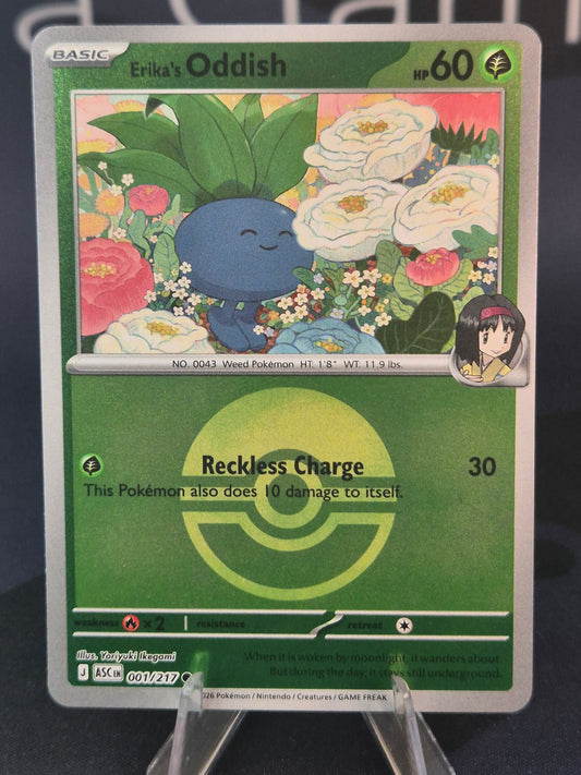 Erika's Oddish 001/217 Ascended Heroes Reverse Holo Pokeball