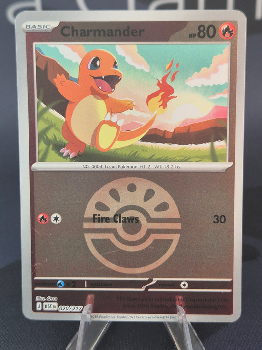 CHarmander 020/217 Ascended Heroes Reverse Holo Friend Ball