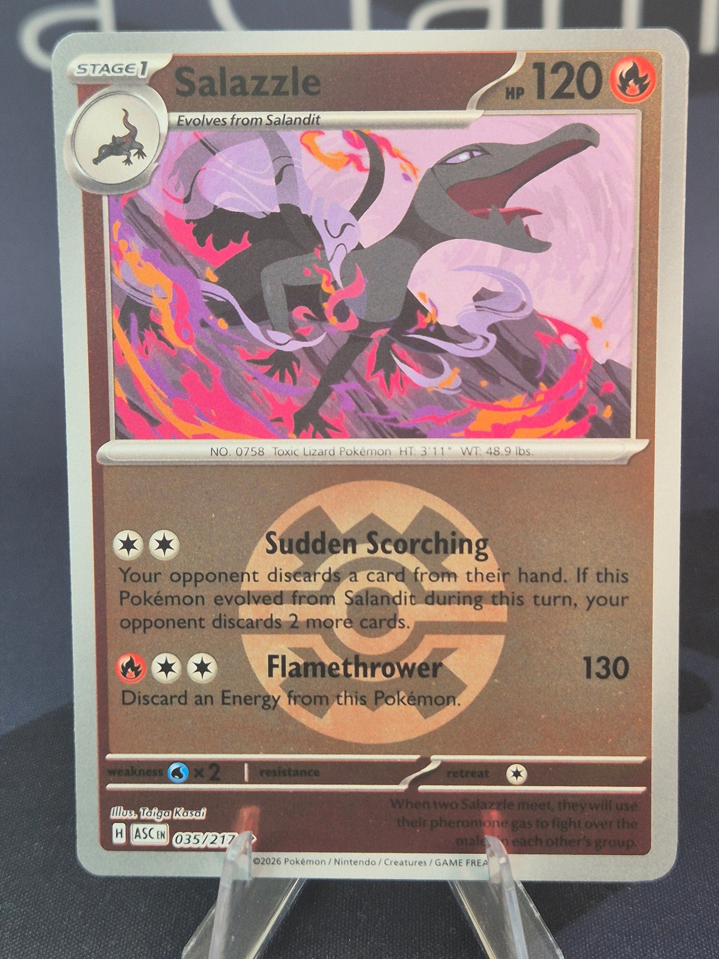Salazzle 035/217 Ascended Heroes Reverse Holo Quick Ball