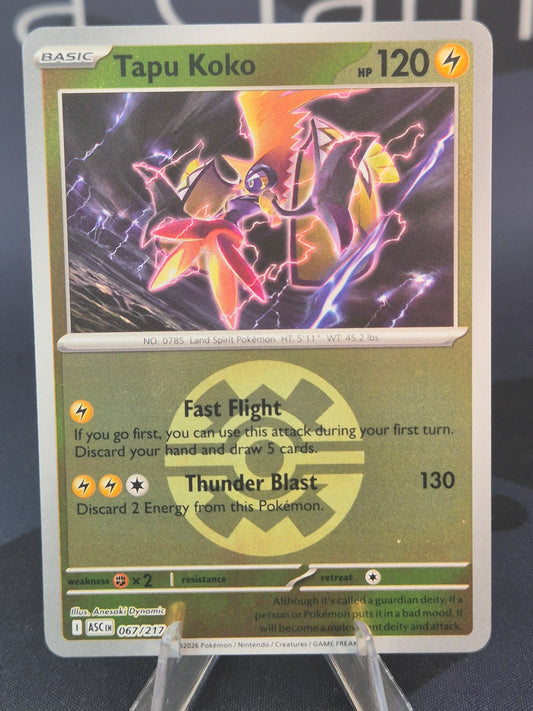 Tapu Koko 067/217 Ascended Heroes Reverse Holo Quick Ball
