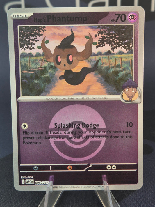 Hop's Phantump 095/217 Ascended Heroes Reverse Holo Pokeball