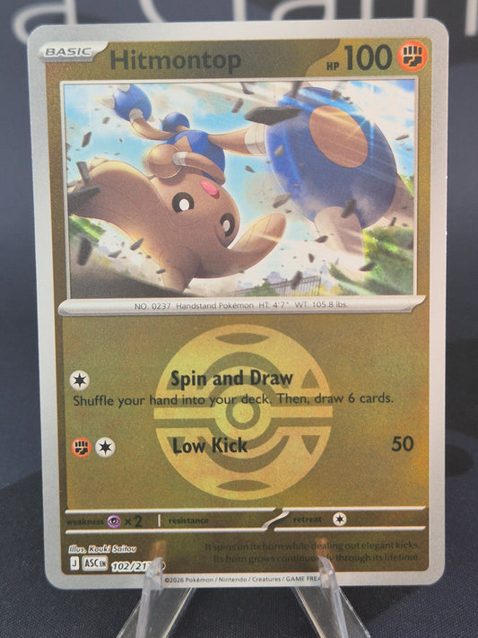 Hitmontop 102/217 Ascended Heroes Reverse Holo Dusk Ball
