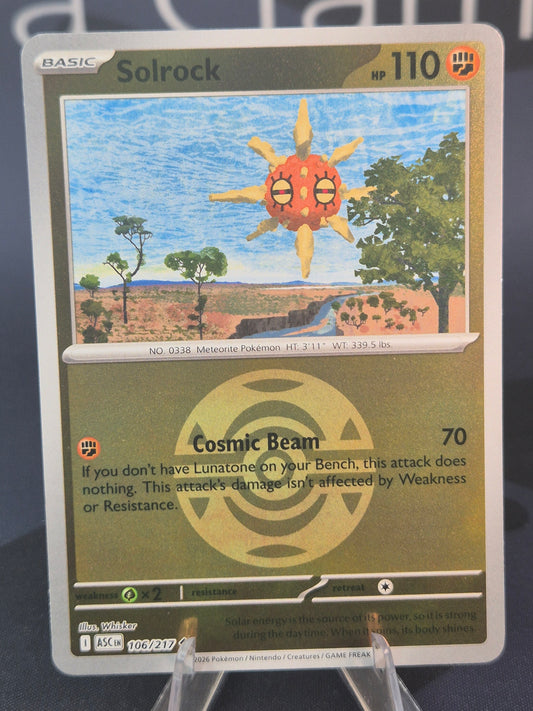 Solrock 106/217 Ascended Heroes Reverse Holo Dusk Ball