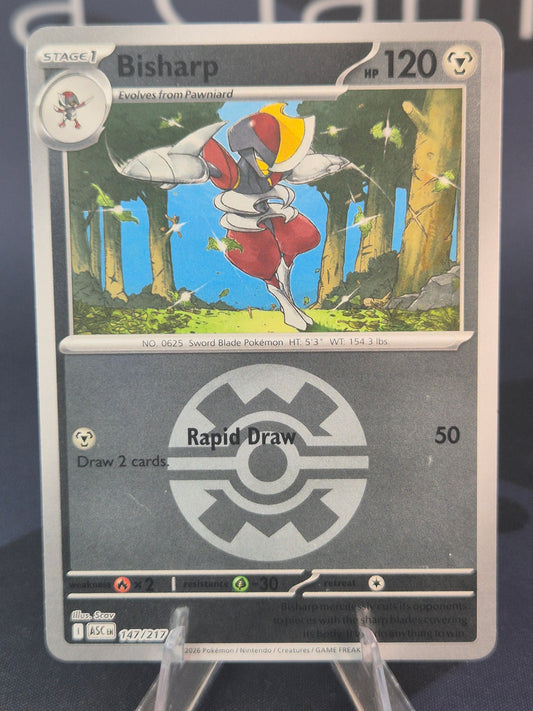 Bisharp 147/217 Ascended Heroes Reverse Holo Quick Ball