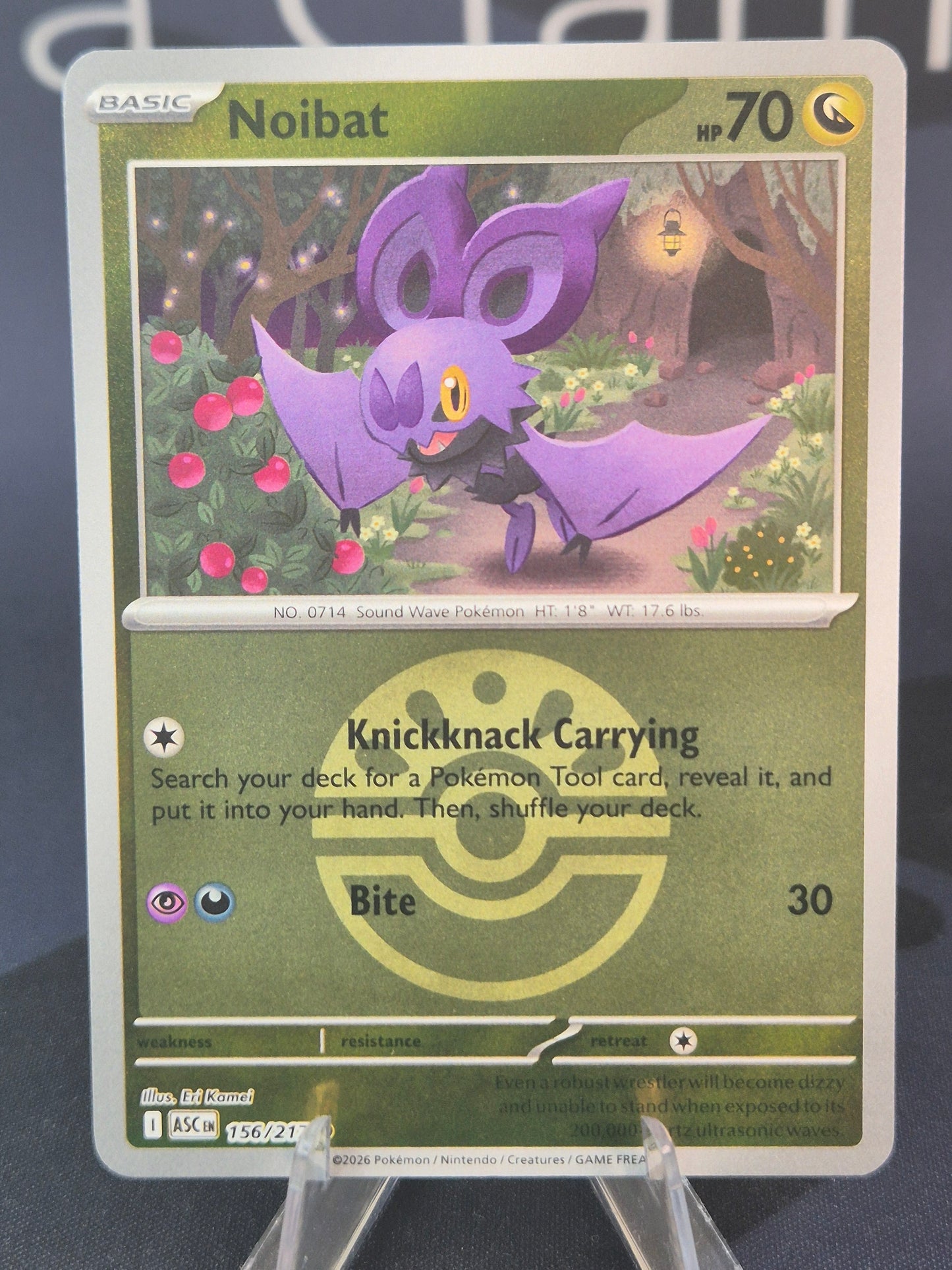 Noibat 156/217 Ascended Heroes Reverse Holo Friend Ball