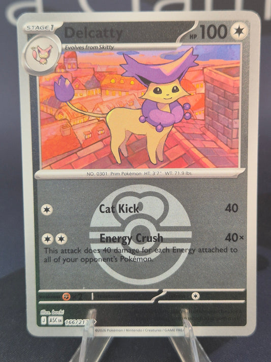 Delcatty 166/217 Ascended Heroes Reverse Holo Love Ball