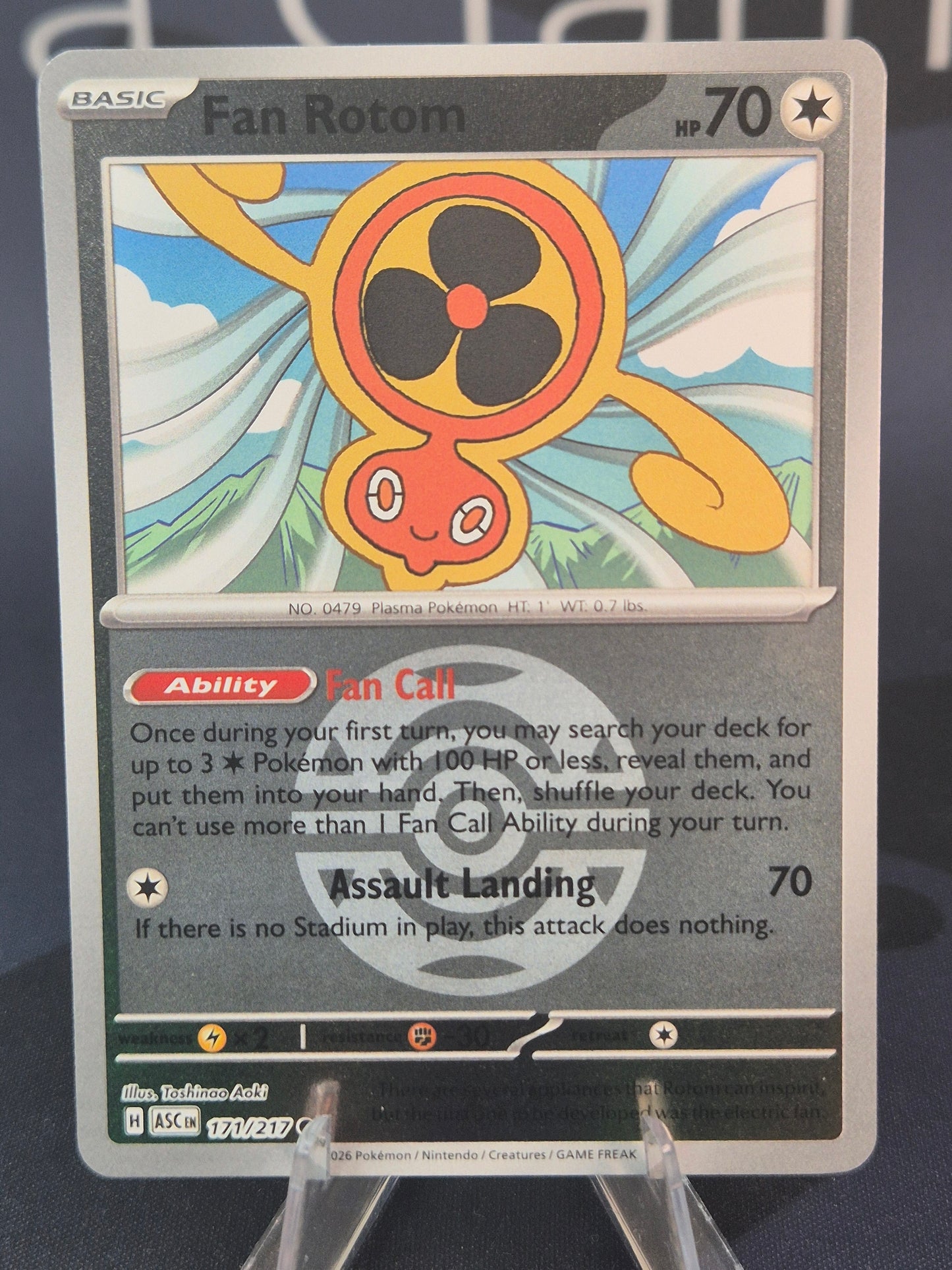 Fan Rotom 171/217 Ascended Heroes Reverse Holo Dusk Ball