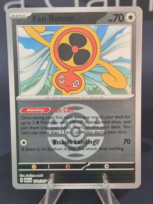 Fan Rotom 171/217 Ascended Heroes Reverse Holo Dusk Ball