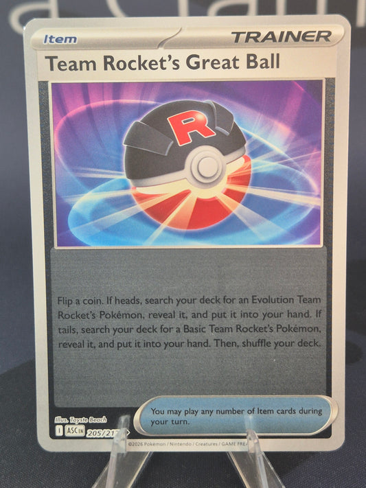 Team Rocket's Great Ball 205/217 Ascended Heroes Reverse Holo