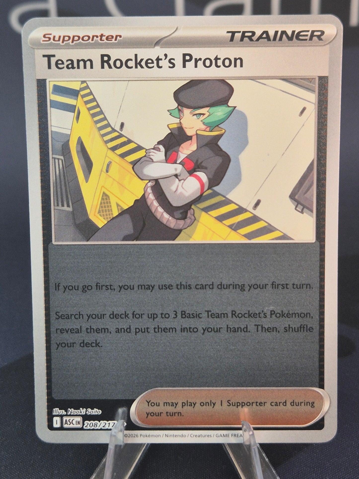 Team Rocket's Proton 208/217 Ascended Heroes Reverse Holo