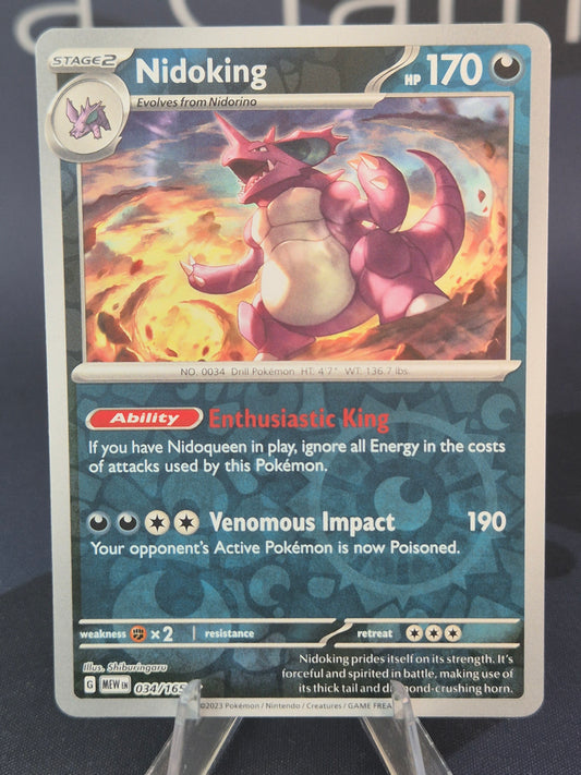 Nidoking 034/165 151 Reverse Holo