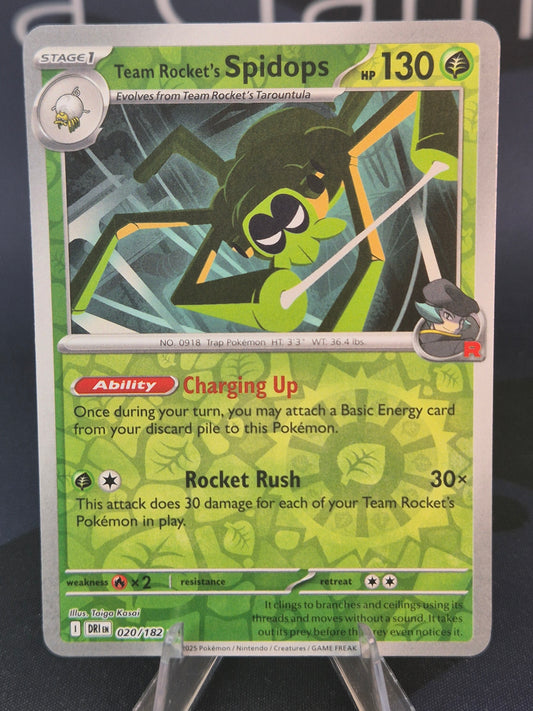 Team Rocket's Spidops 020/182 Destined Rivals Reverse Holo