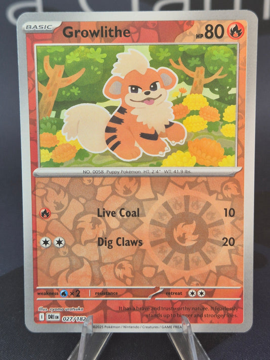 Growlithe 027/182 Destined Rivals Reverse Holo