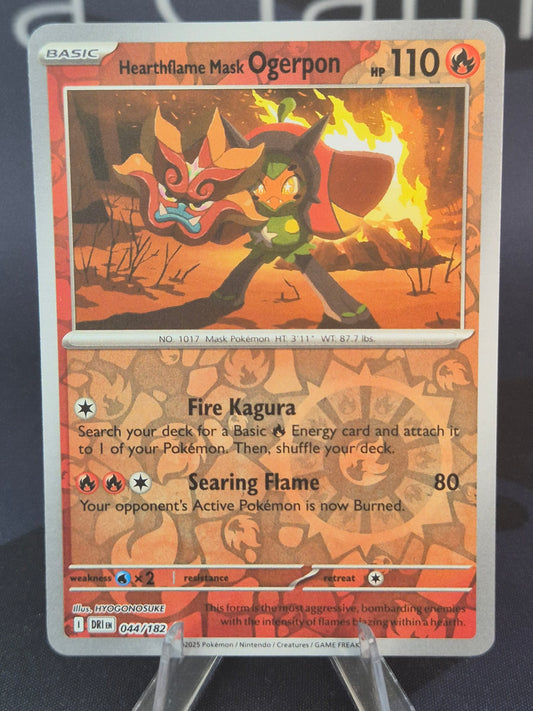 Hearthflame Mask Ogerpon 044/182 Destined Rivals Reverse Holo