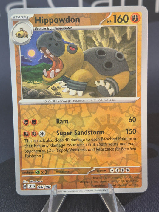 Hippowdon 106/182 Destined Rivals Reverse Holo