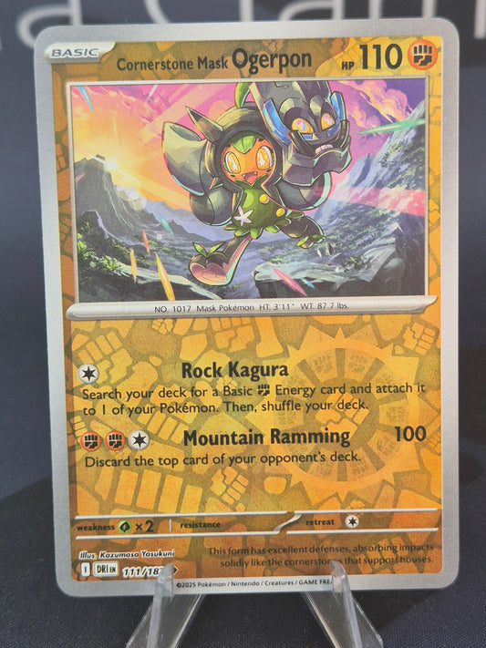 Cornerstone Mask Ogerpon 111/182 Destined Rivals Reverse Holo