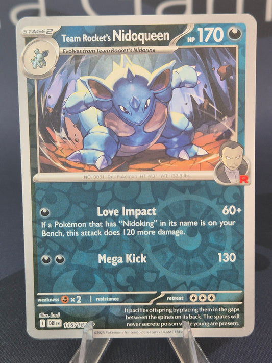 Team Rocket's Nidoqueen 116/182 Destined Rivals Reverse Holo