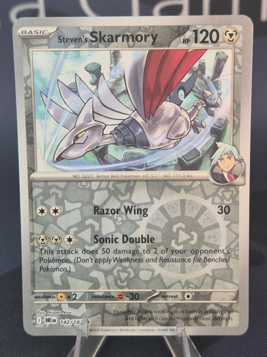 Steven's Skarmory 142/182 Destined Rivals Reverse Holo