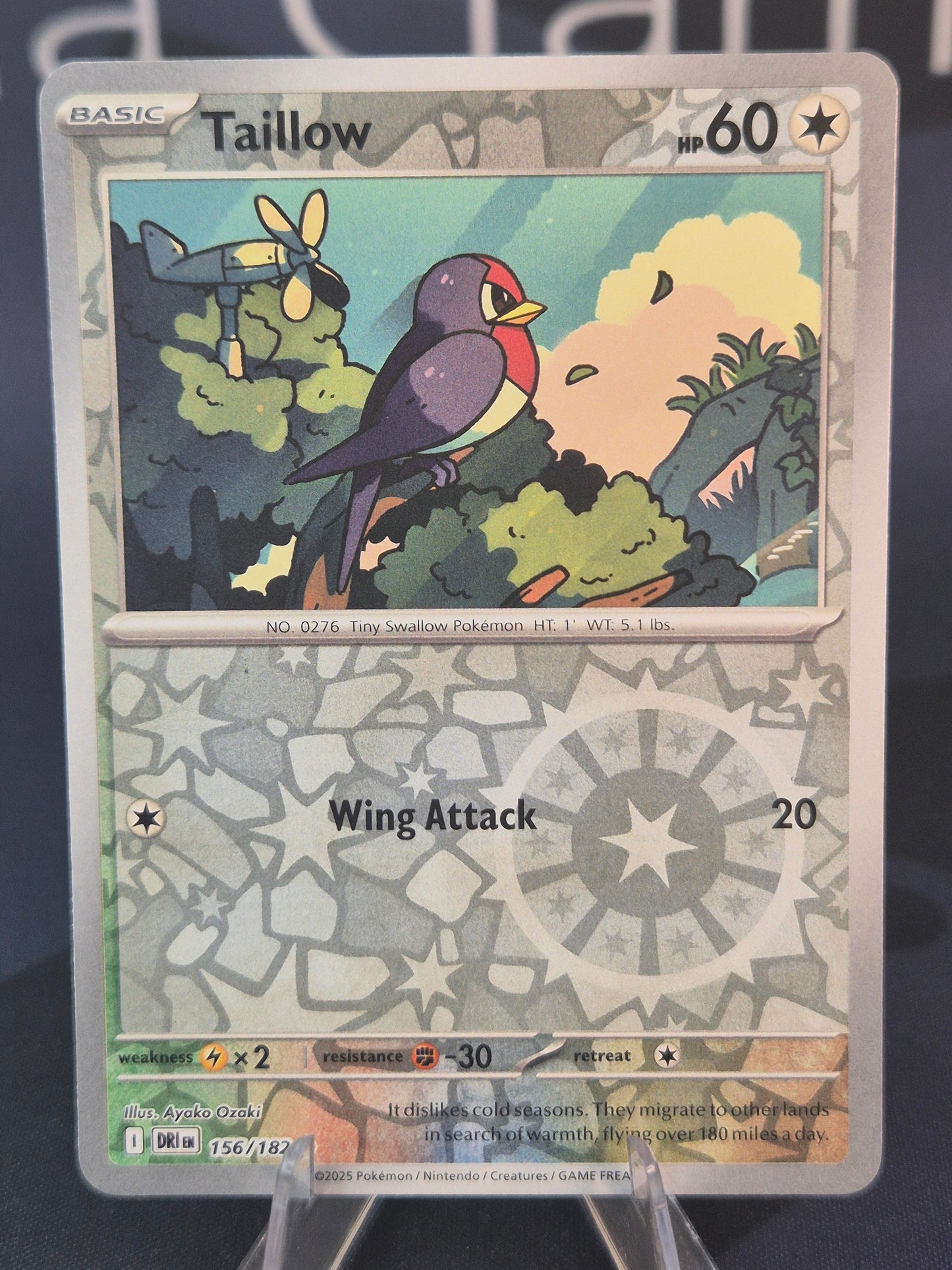 Tailow 156/182 Destined Rivals Reverse Holo