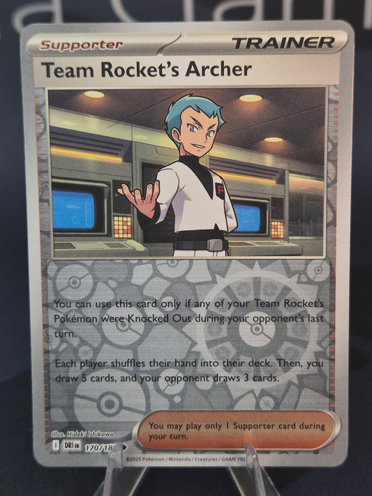 Team Rocket's Archer 170/182 Destined Rivals Reverse Holo