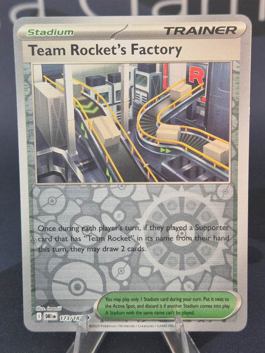 Team Rocket's Factory 173/182 Destined Rivals Reverse Holo