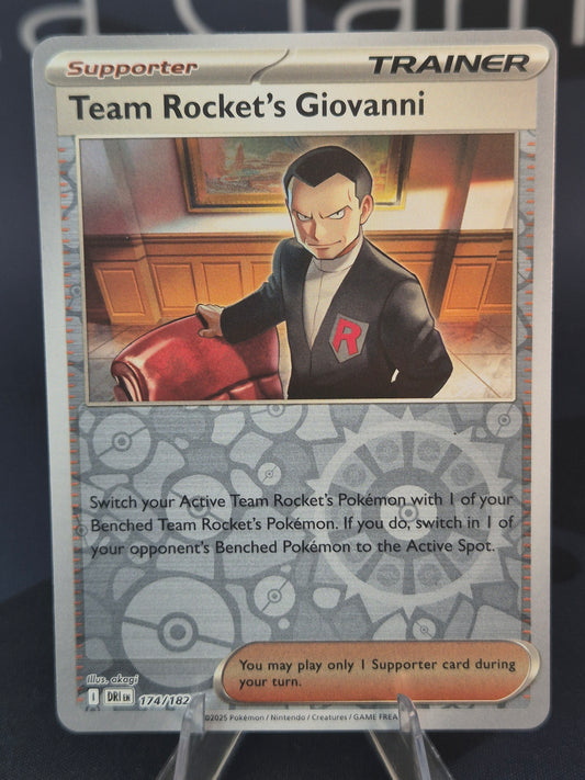 Team Rocket's Giovanni 174/182 Destined Rivals Reverse Holo