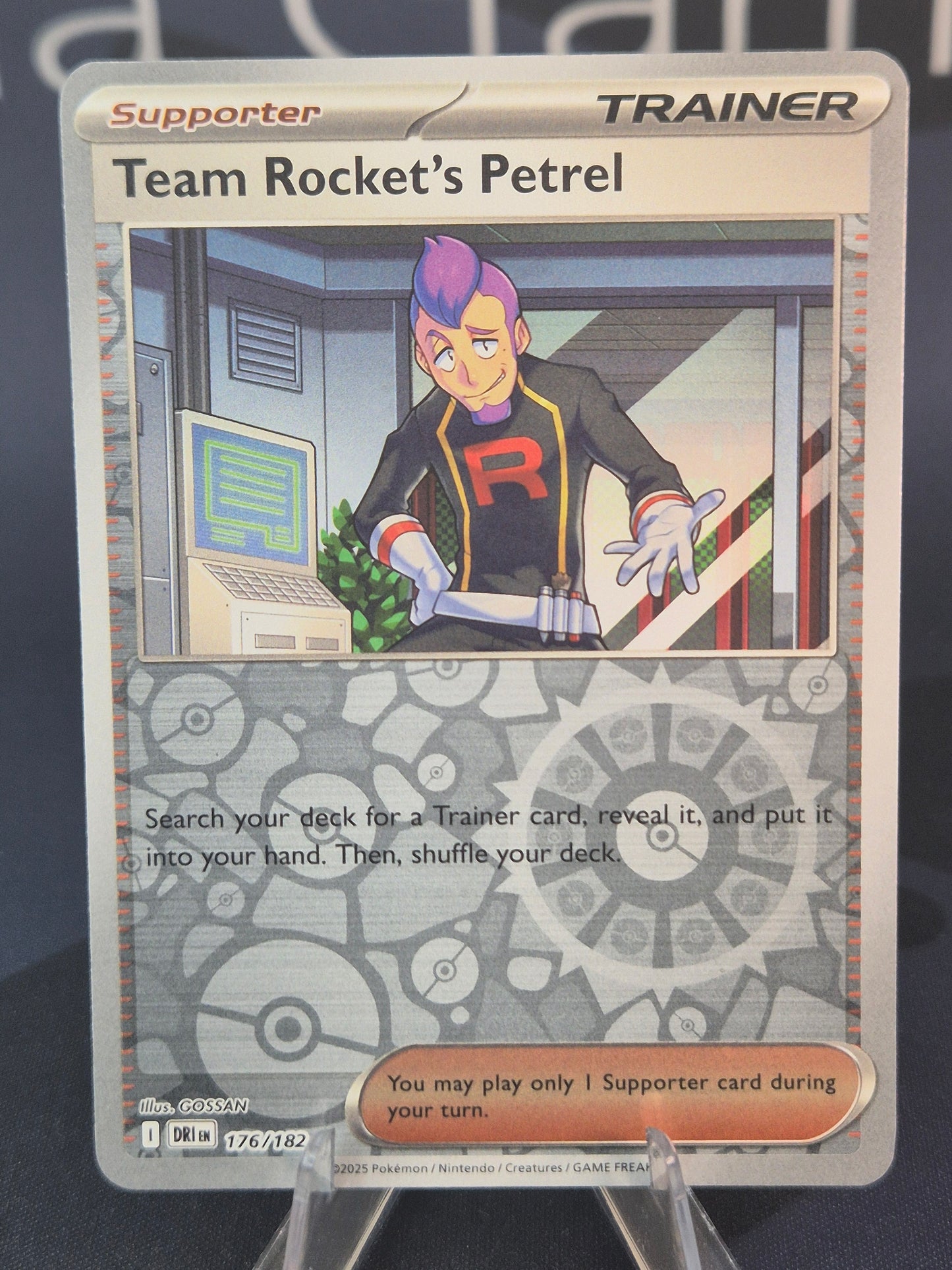 Team Rocket's Petrel 176/182 Destined Rivals Reverse Holo
