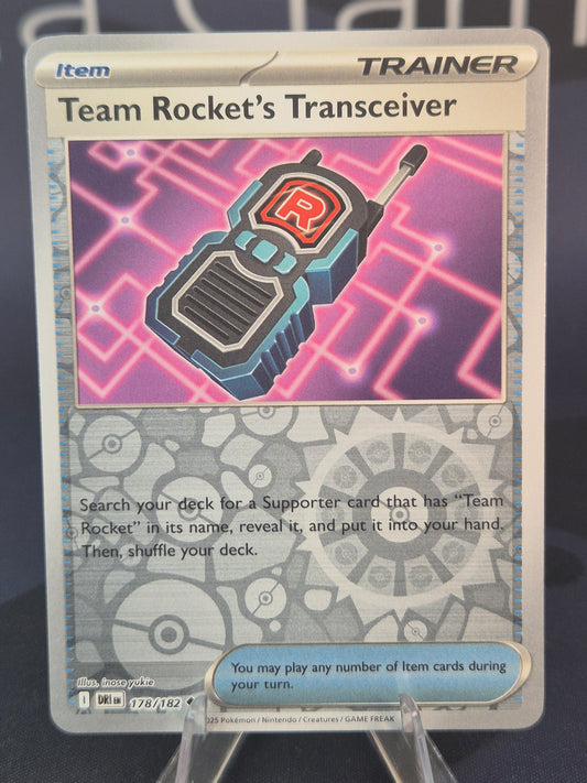 Team Rocket's Tranceiver 178/182 Destined Rivals Reverse Holo