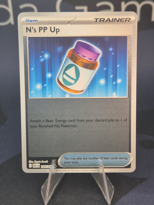 N's PP Up 195/217 Ascended Heroes Reverse Holo