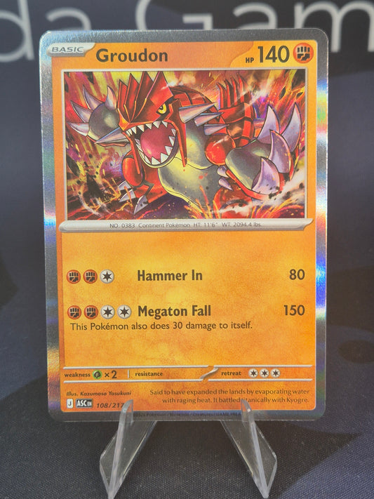 Groudon 108/217 Ascended Heroes Holo