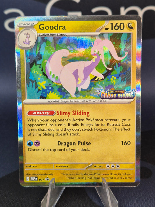 Goodra MEP077 Chaos Rising Stamped Black Star Promo