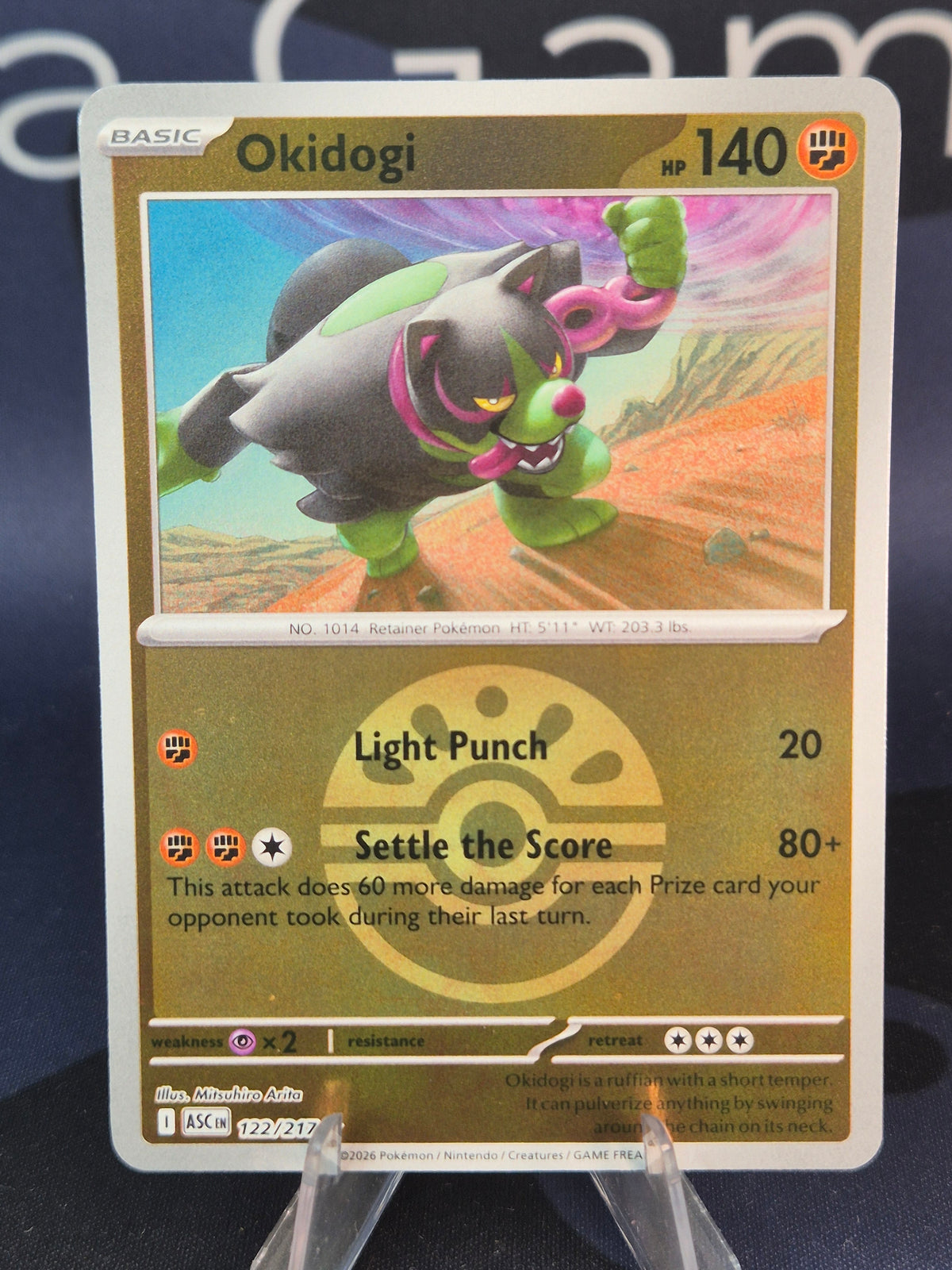 Okidogi 1122/217 Ascended Heroes Reverse Holo Friend Ball