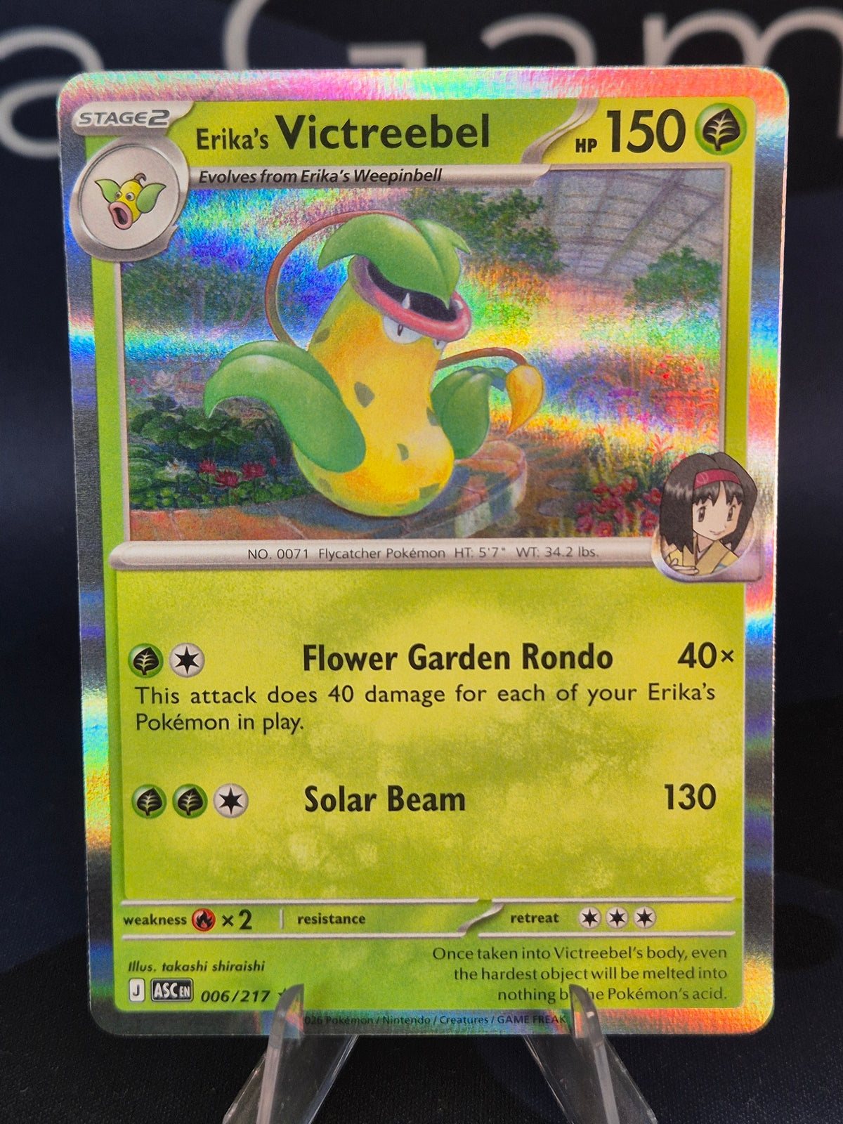Erika's Victreebel 006/217 Ascended Heroes Holo