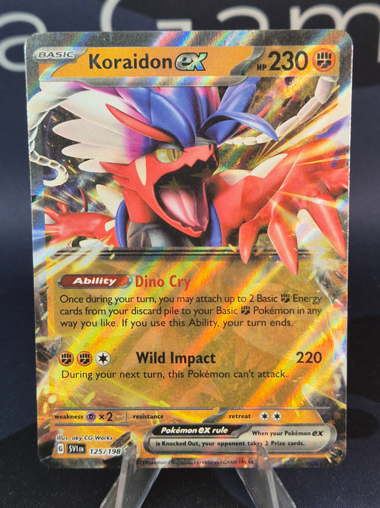 Koraidon ex 125/198 Scarlet & Violet Double Rare