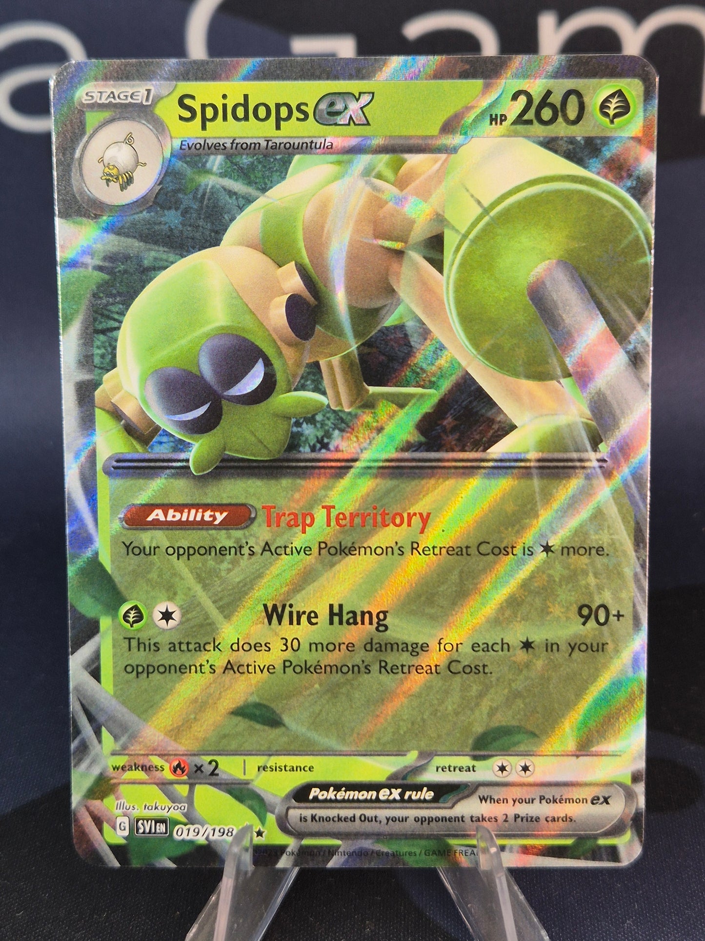 Spidops ex 019/198 Scarlet & Violet Double Rare