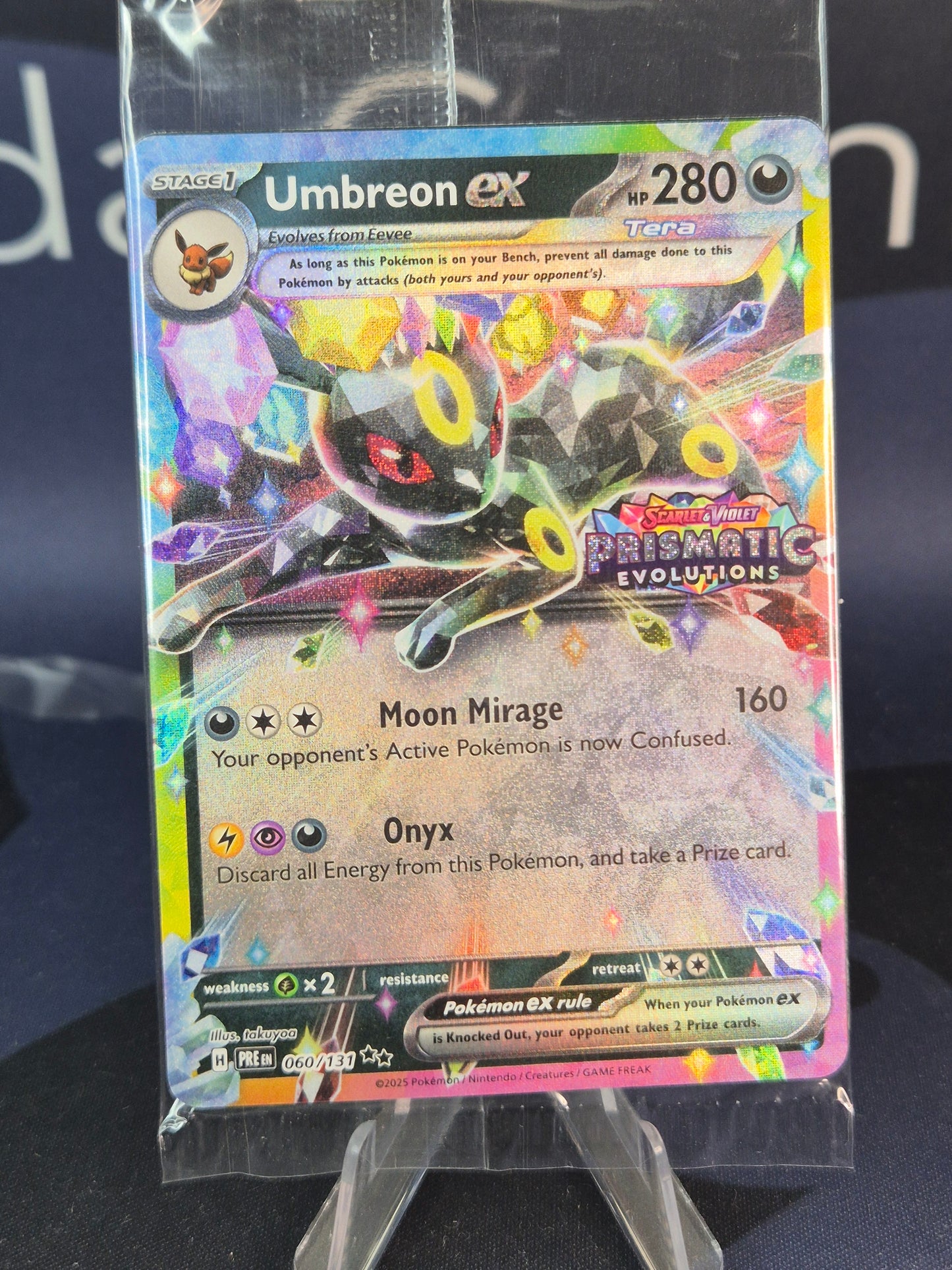 Umbreon ex Prismatic Evolutions Stamped SEALED